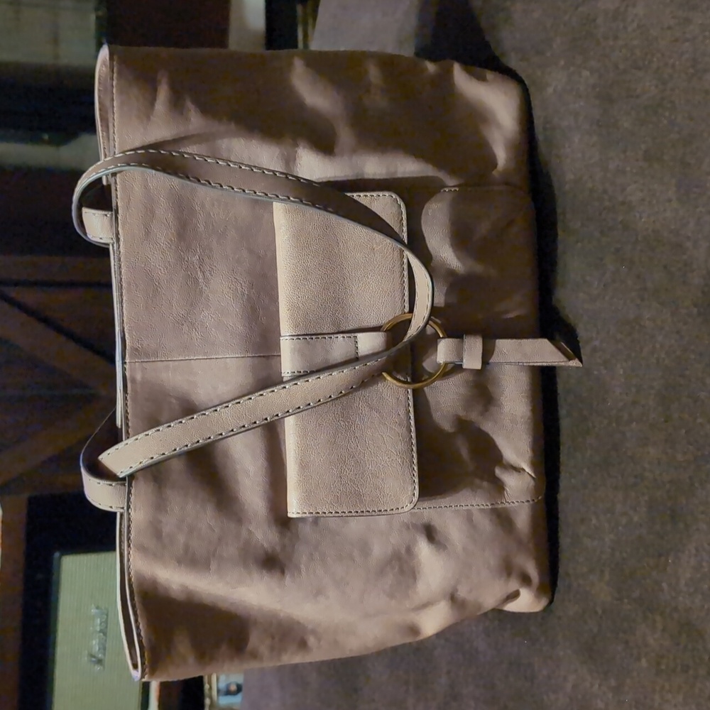 FRYE Madison Harness Tote Shoulder Stone Taupe